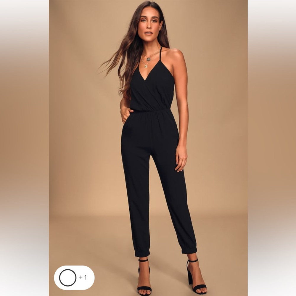 NWT Lulu’s Black Jumpsuit